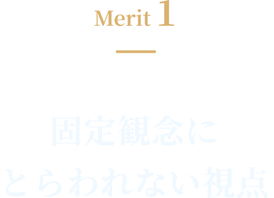 Merit1 固定観念にとらわれない視点